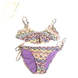 2 piece multi colored bikini from Macy’s